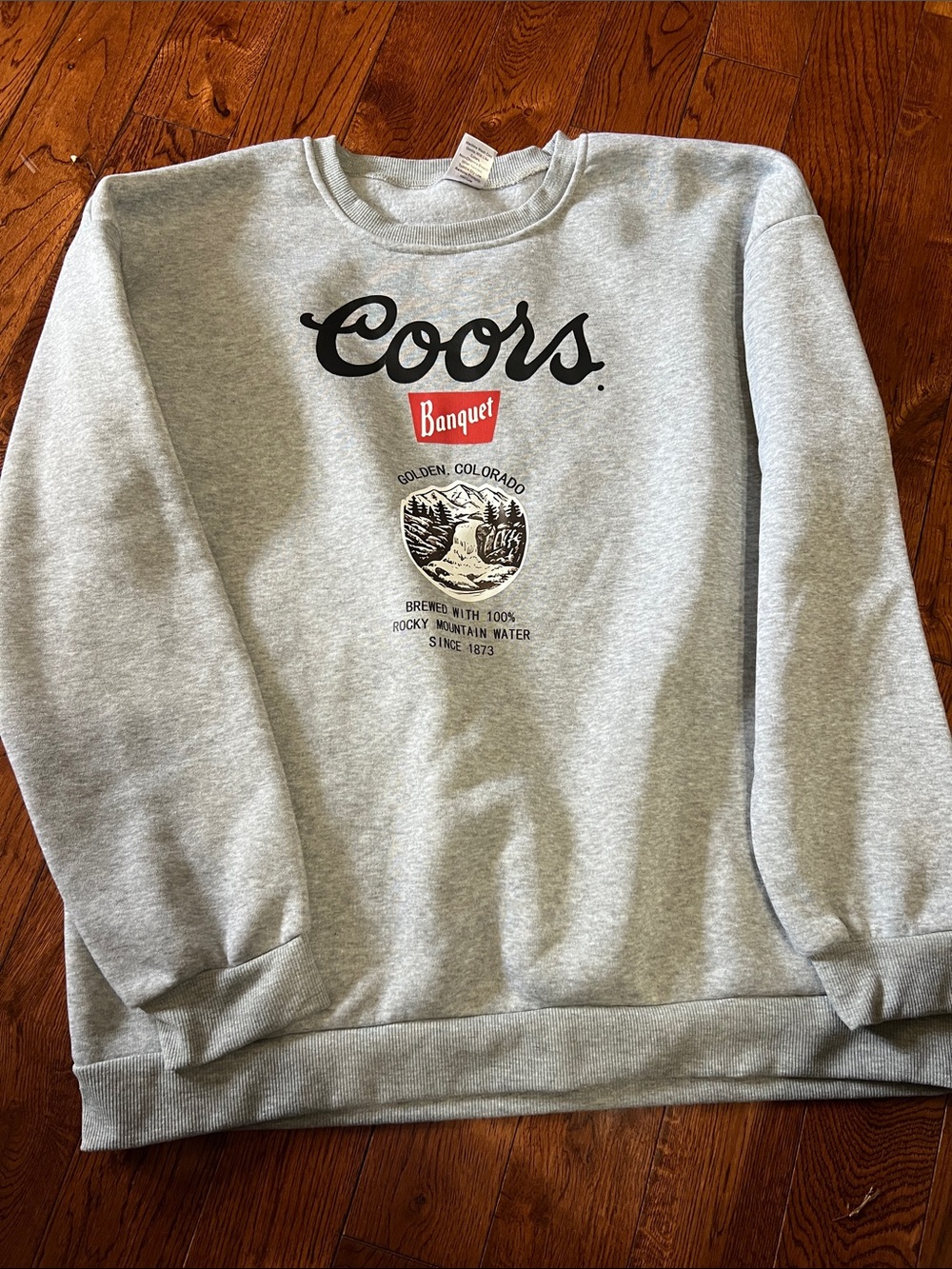 Grey Men's Crewneck Sweatshirt